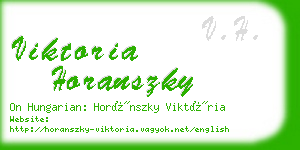 viktoria horanszky business card
